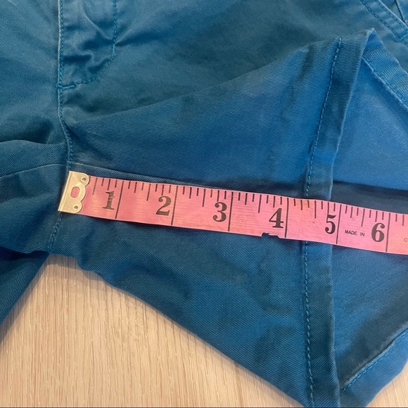 American Eagle Outfitters Stretch Midi Teal Blue Shorts Size 2 - Picture 6 of 8